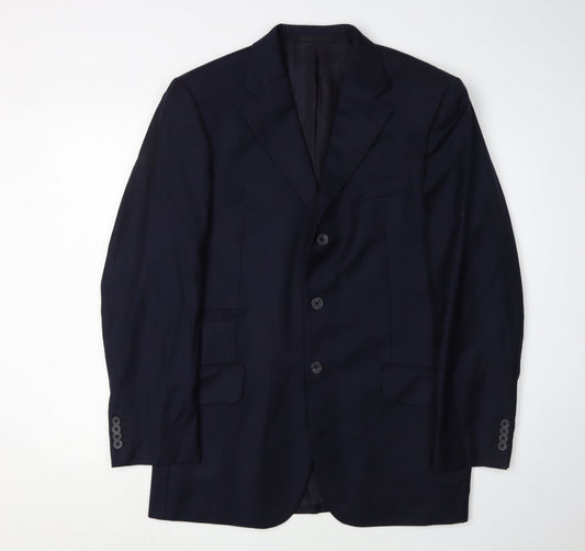Mens UK Size 40 T.M.Lewin Regular Blue Suit Jacket