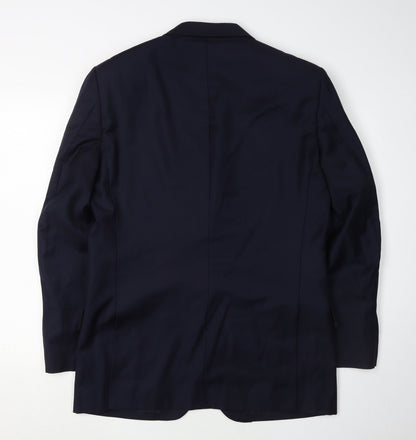 Mens UK Size 40 T.M.Lewin Regular Blue Suit Jacket