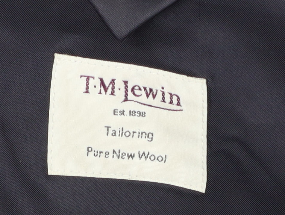 Mens UK Size 40 T.M.Lewin Regular Blue Suit Jacket