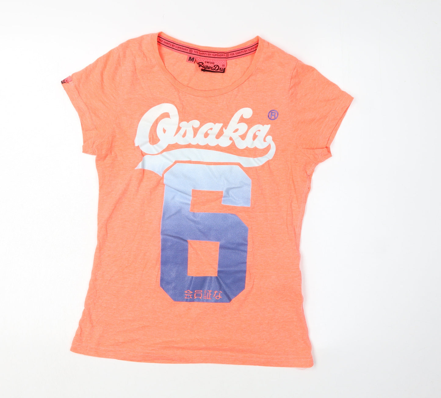 Womens UK Size M Superdry Orange  T-Shirt