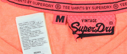 Womens UK Size M Superdry Orange  T-Shirt