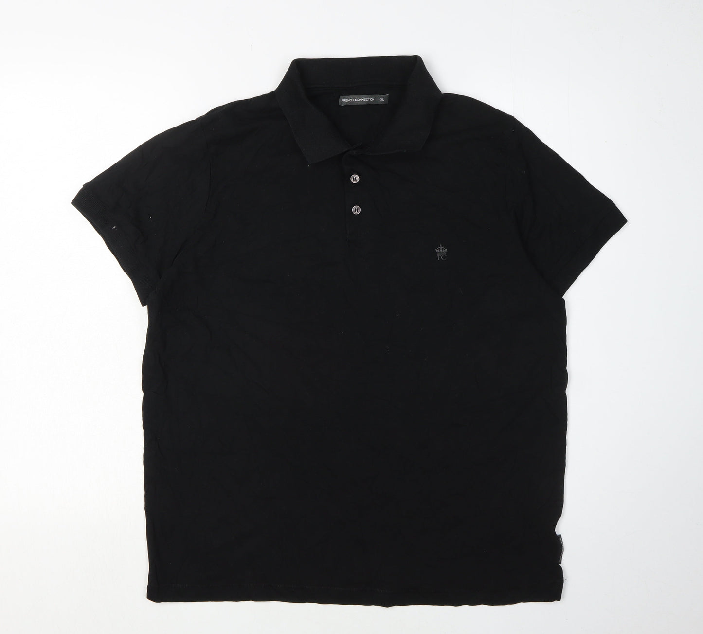 French Connection Men's Black XL Polo Shirt