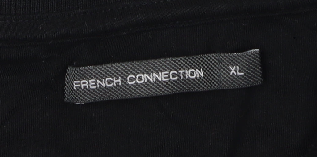 French Connection Men's Black XL Polo Shirt