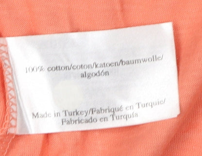 Laura Ashley Women's Orange Basic T-Shirt Size 12