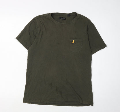 Mens UK Size L Brave Soul Green  T-Shirt