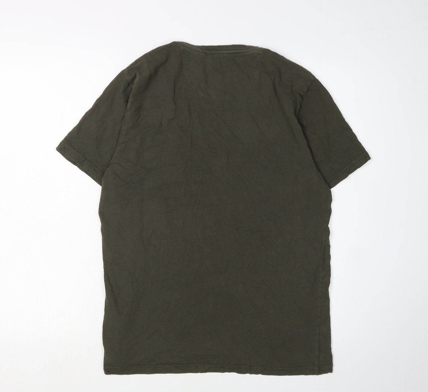 Mens UK Size L Brave Soul Green  T-Shirt