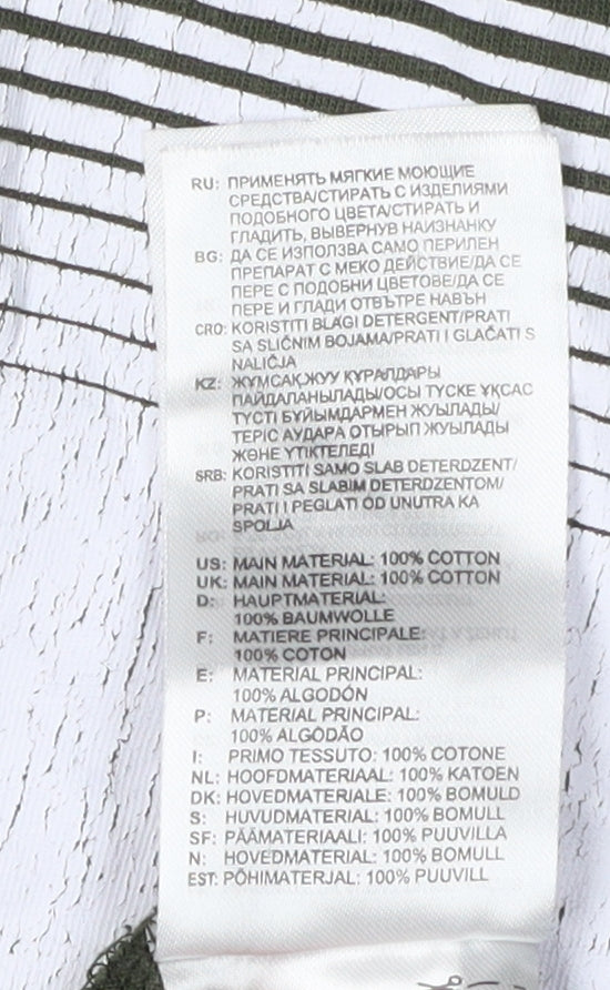 Adidas Men's Green Graphic T-Shirt, Size S