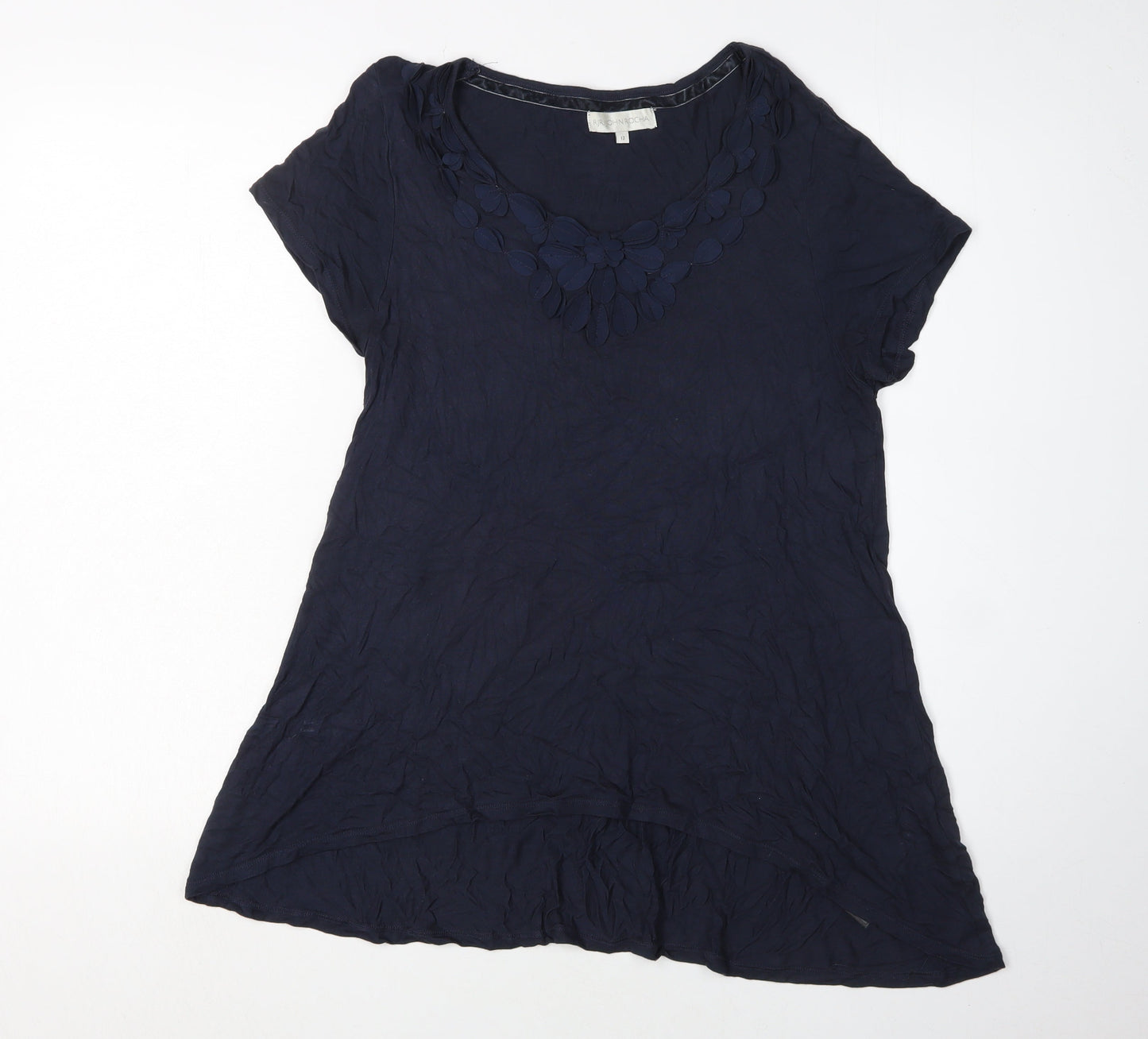 Womens UK Size 12 RJR John Rocha Blue Basic T-Shirt
