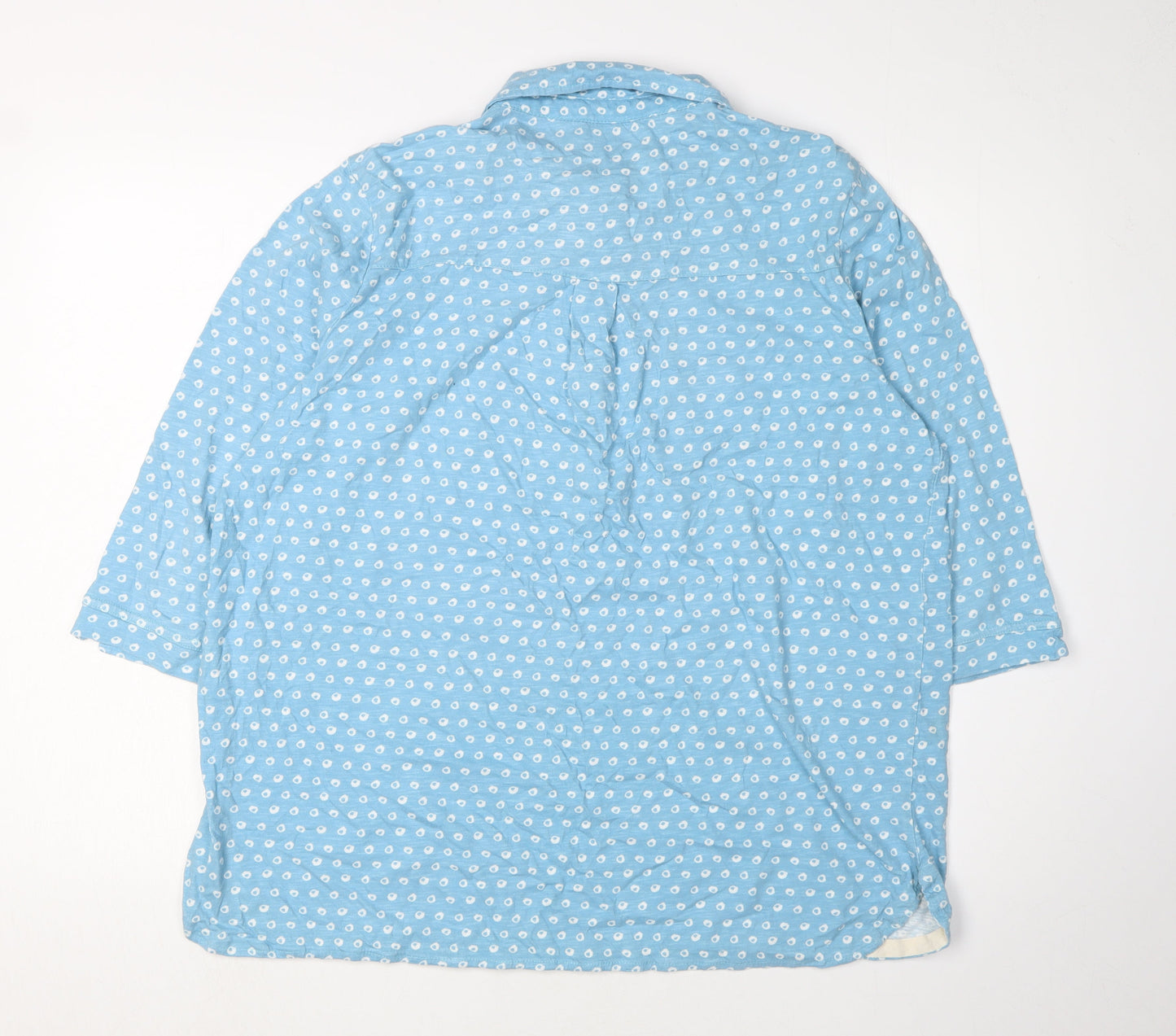 Womens UK Size L Woolovers Blue  Button-Up