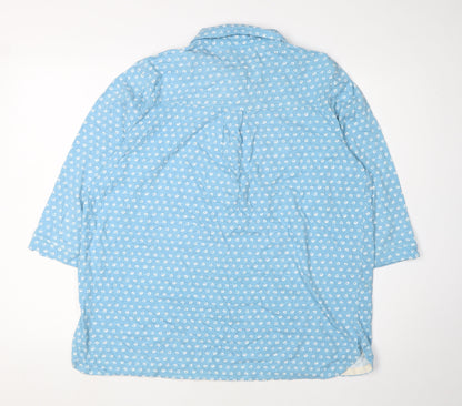 Womens UK Size L Woolovers Blue  Button-Up