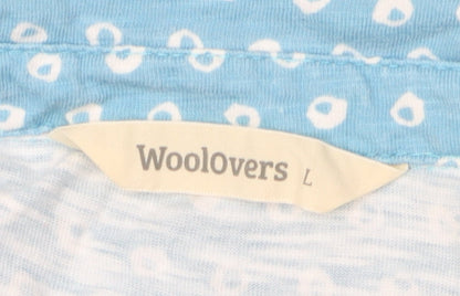 Womens UK Size L Woolovers Blue  Button-Up