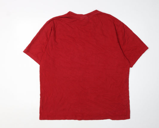 North Ridge Men's Red XL Crew Neck T-Shirt