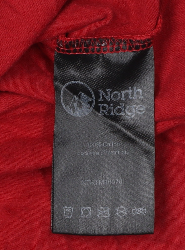 North Ridge Men's Red XL Crew Neck T-Shirt