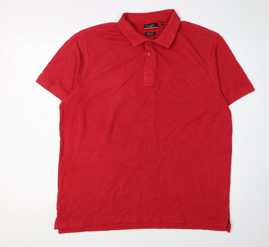 Pierre Cardin Men's Red XL Polo Shirt Regular Fit