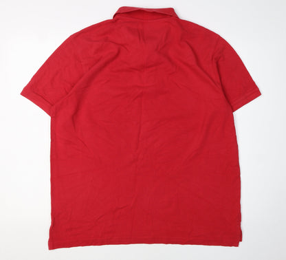 Pierre Cardin Men's Red XL Polo Shirt Regular Fit