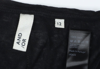 Womens UK Size 12 And/Or Black