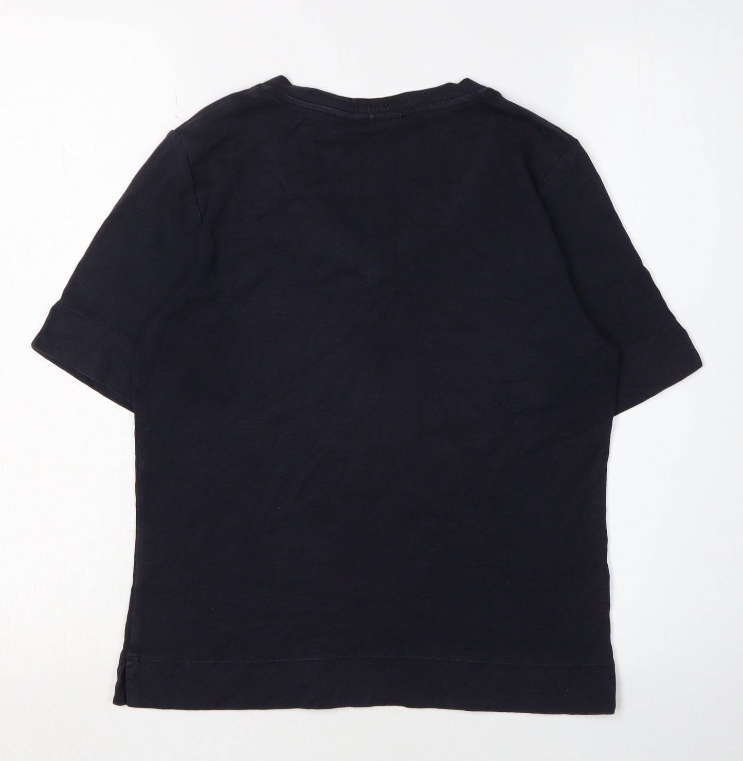 Womens UK Size S CC Black Basic T-Shirt