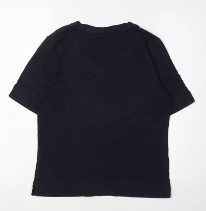 Womens UK Size S CC Black Basic T-Shirt