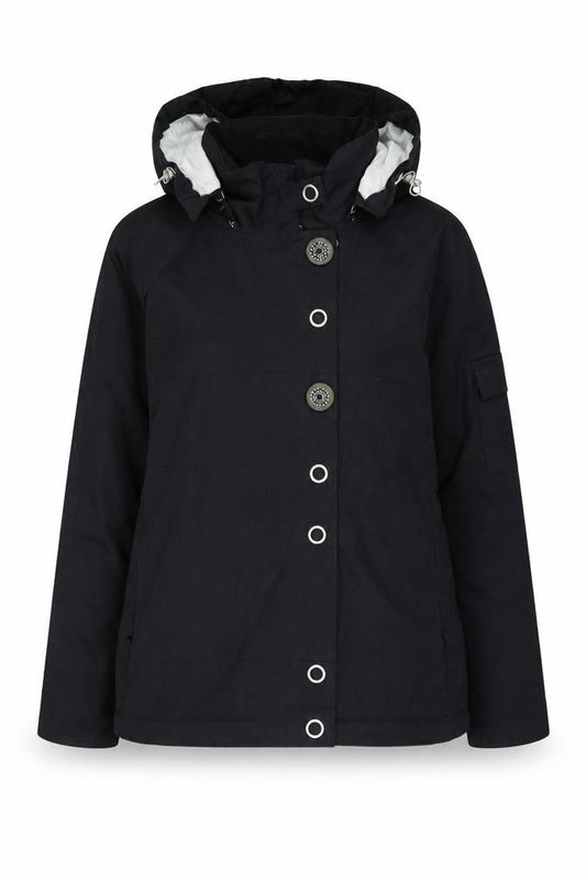 oberMeyer Women's Black Parka Jacket Size 12 Hooded