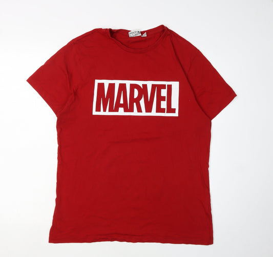 Marvel Men's Red Avengers Graphic T-Shirt L