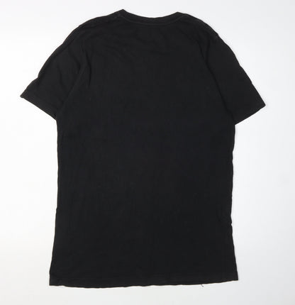 Nike Men's Black Medium Slim Fit Space T-Shirt