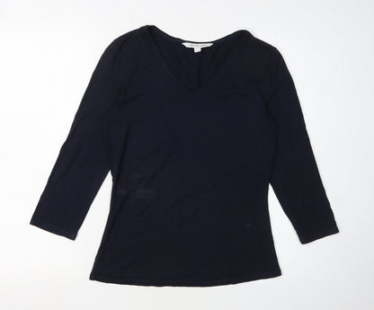 Womens UK Size 10 Fenn Wright Manson Black Basic T-Shirt