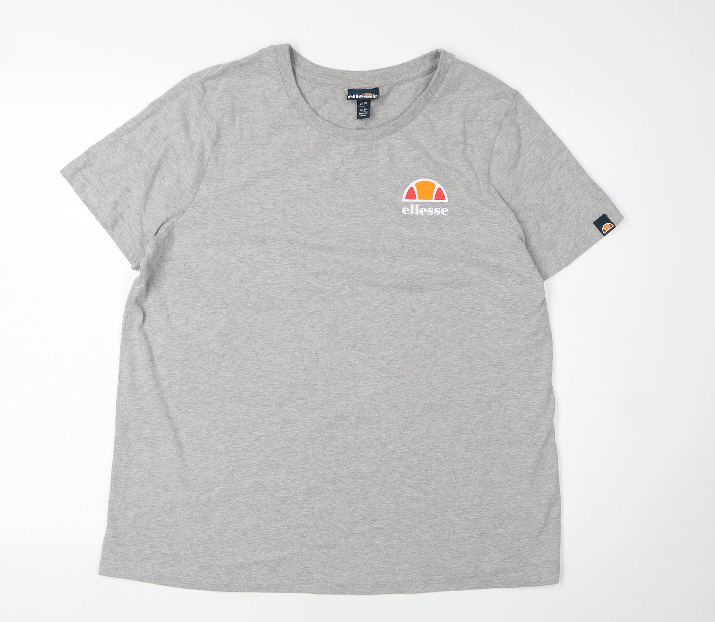 Womens UK Size 14 ellesse Grey Basic T-Shirt