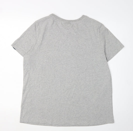 Womens UK Size 14 ellesse Grey Basic T-Shirt
