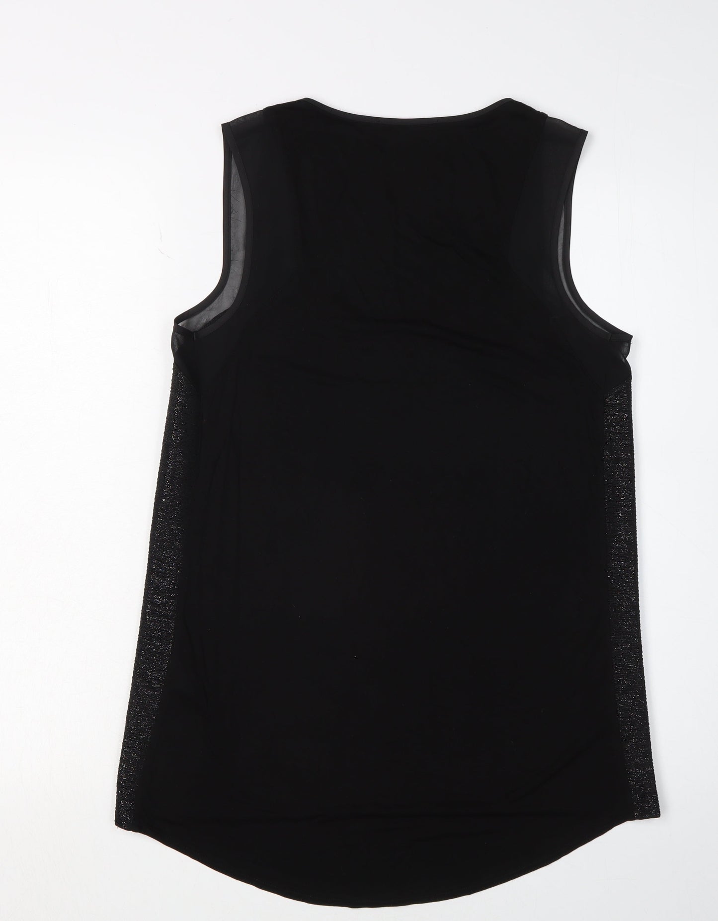 Womens UK Size S Oasis Black Basic Tank