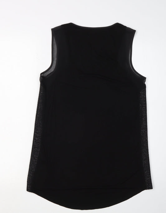 Womens UK Size S Oasis Black Basic Tank