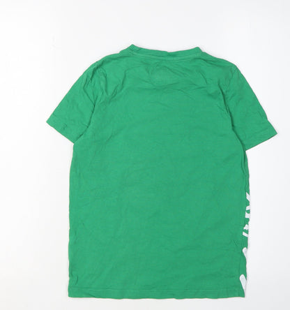 Tescos Boys Green Grinch Sequin T-Shirt 8-9 Years Christmas Fun
