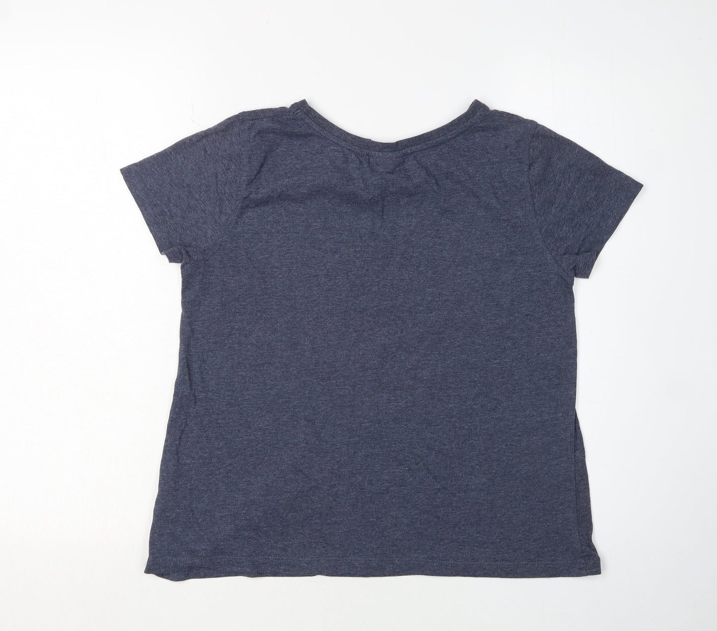 Unisex Adults UK Size 14 Harry Potter Blue Basic T-Shirt