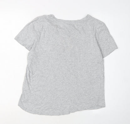 Oasis Women's Grey Flamingo T-Shirt, Size S, Casual Style