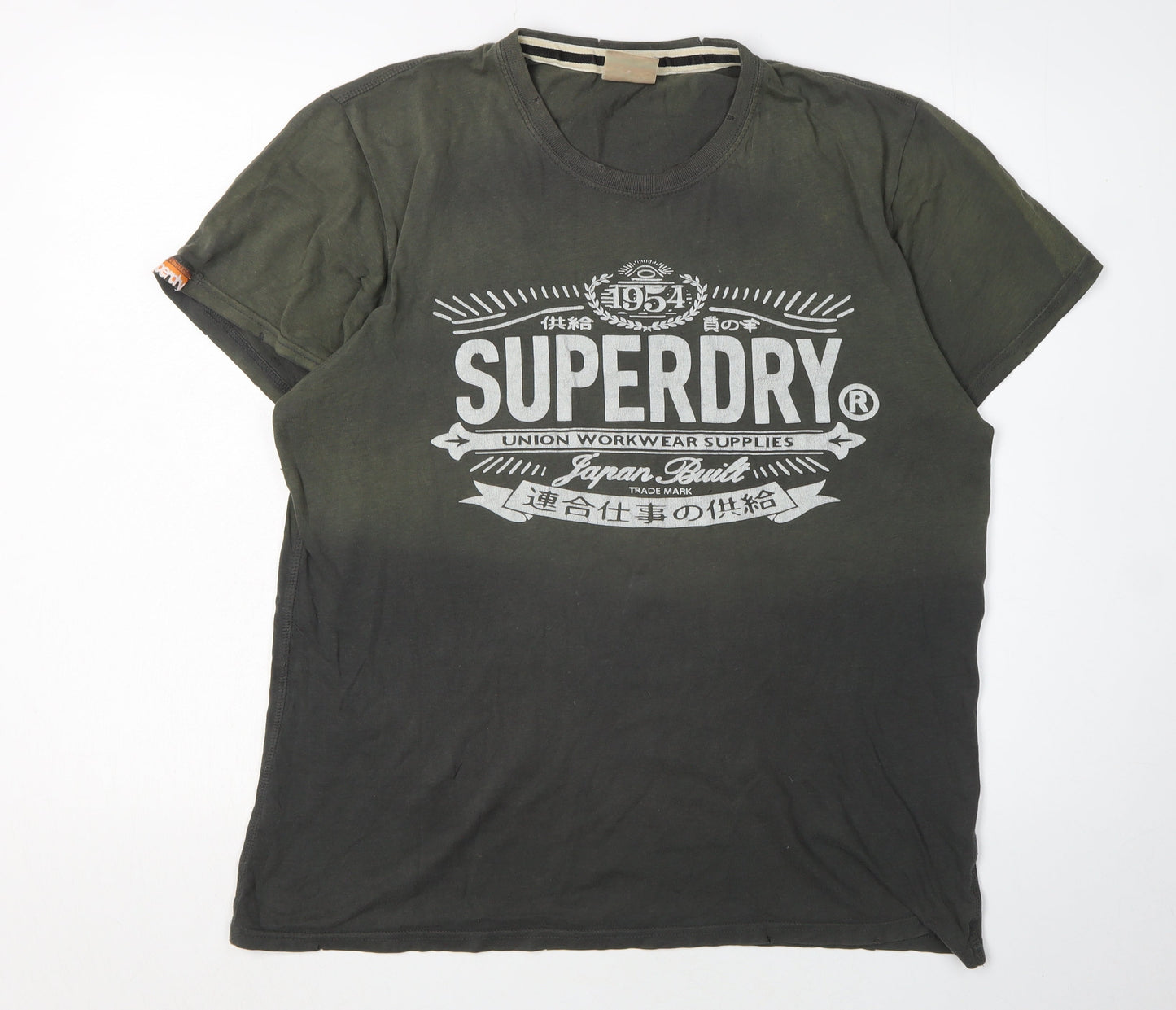 SuperDry Men's Green Vintage T-Shirt M, Short Sleeve