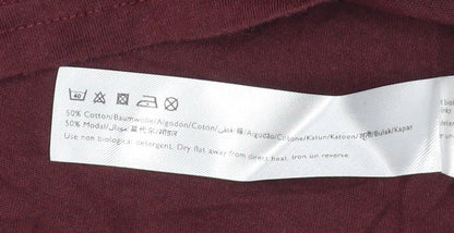 Jack Wills Women's Red Ringer T-Shirt Size 12