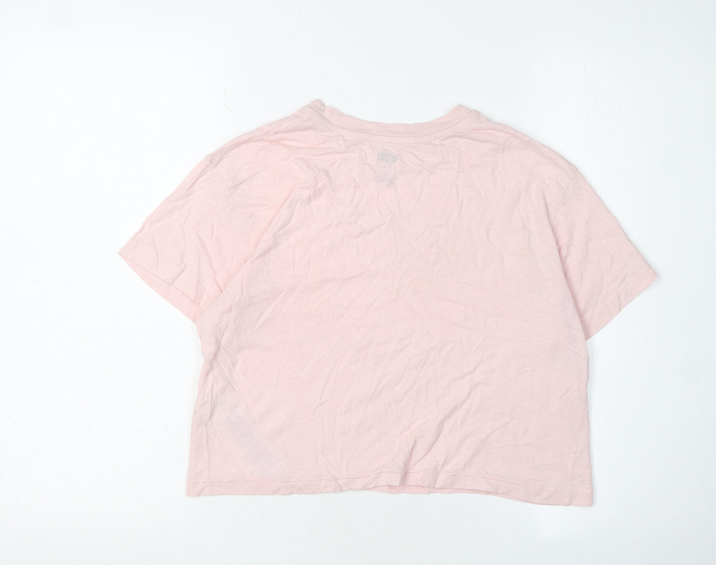 Levi's Girls Pink Logo T-Shirt, Size 14 Plus, Short Sleeve