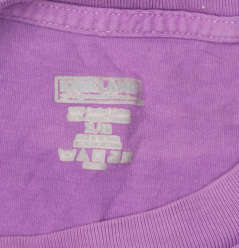 Kirkland Men's Purple Crew Neck T-Shirt XS