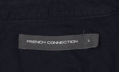 French Connection Men's Black Polo Shirt, L, Casual Style
