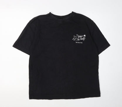 Unisex Adults UK Size M Hard Rock Cafe Black Basic T-Shirt