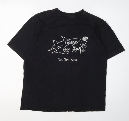 Unisex Adults UK Size M Hard Rock Cafe Black Basic T-Shirt