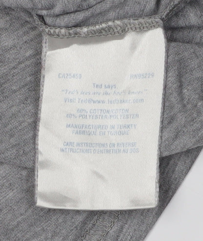 Ted Baker Men's Grey Graphic Print T-Shirt M