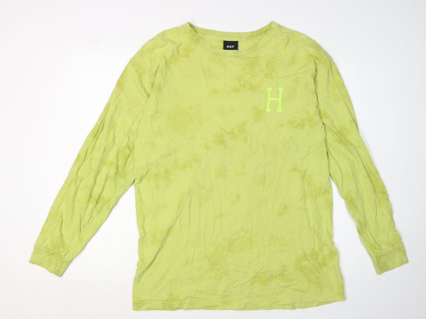 Mens UK Size L HUF Green  T-Shirt