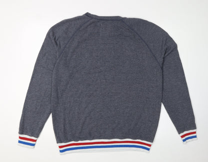 Mens UK Size M Hollister Grey Pullover Sweatshirt