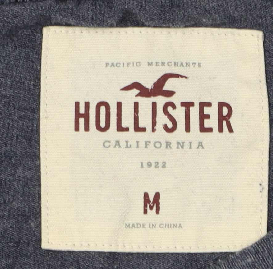 Mens UK Size M Hollister Grey Pullover Sweatshirt