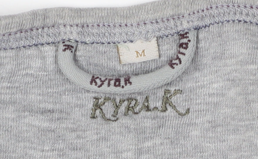 KYRA K Women's Grey T-Shirt, M, Casual Style