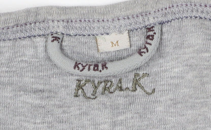 KYRA K Women's Grey T-Shirt, M, Casual Style