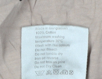 NICCE Men Beige XS Solid Crew Neck Tee