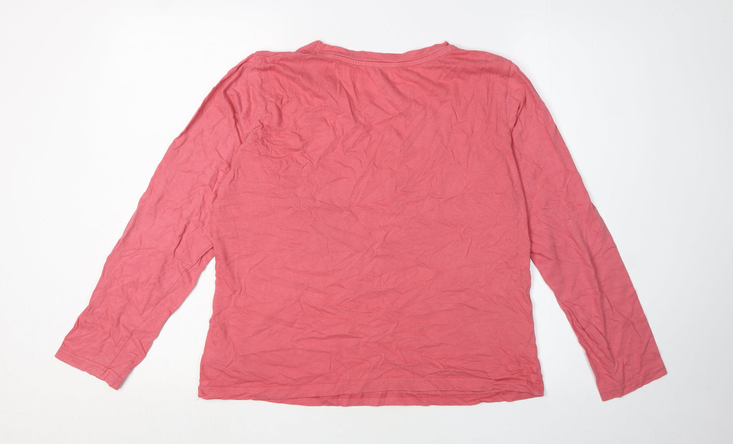 Womens UK Size M Disney Pink Basic T-Shirt