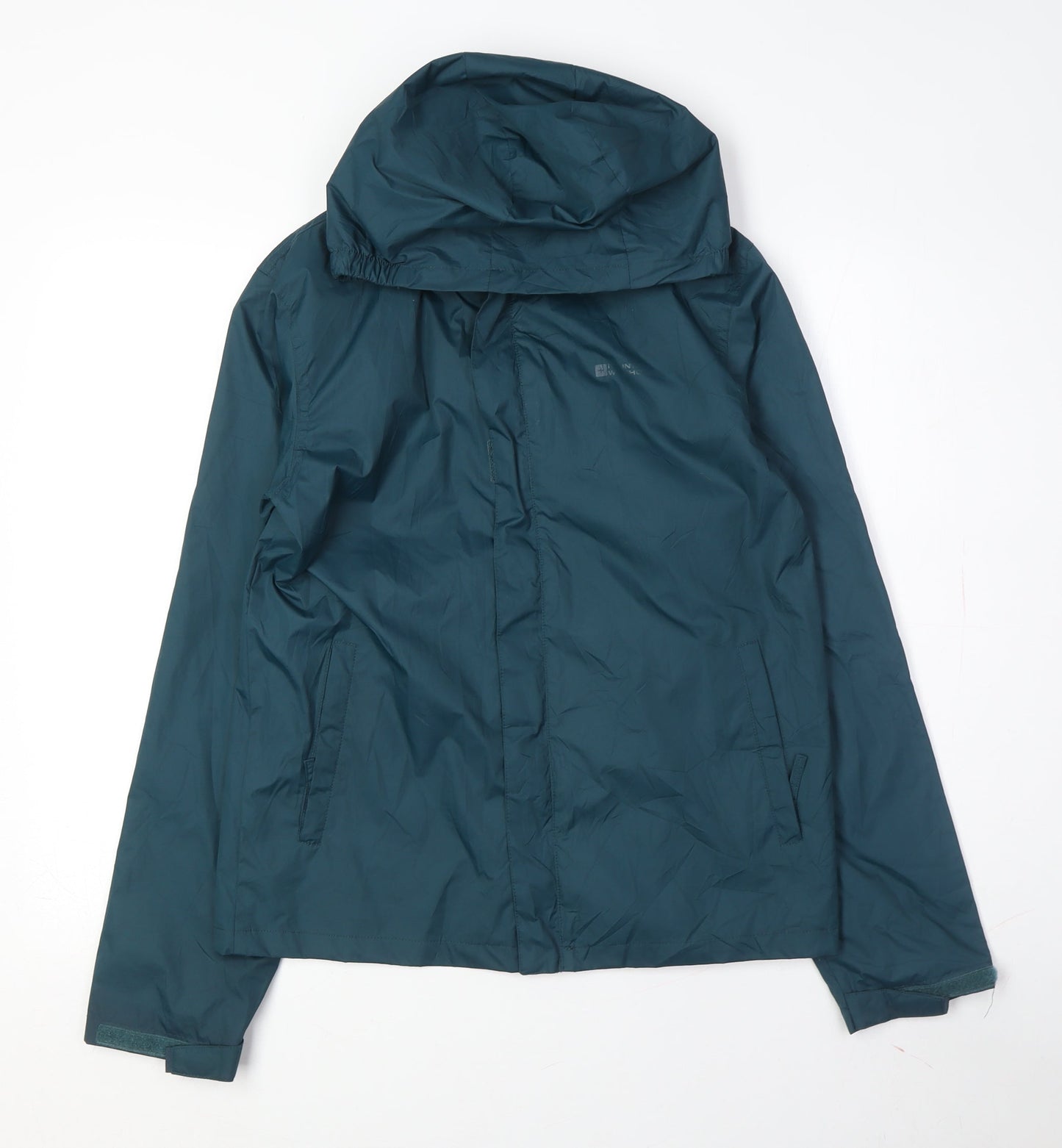 Mountain Warehouse Girls Green Rain Coat 13 Years Waterproof Jacket