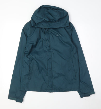 Mountain Warehouse Girls Green Rain Coat 13 Years Waterproof Jacket